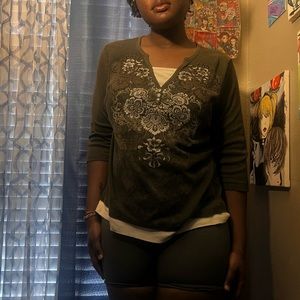 Dress Barn indie long sleeve top